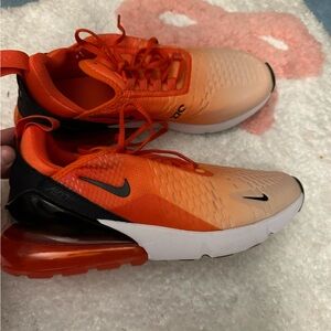 Nike Air Max 270 Orange and Black Sneakers